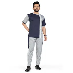 dhanakfashion Men Night Suit Set Grey Colorblock-picture-15