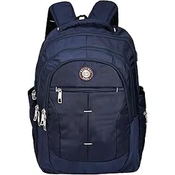 dhariwal bags Dhariwal Unisex Multi Compartments Laptop Backpack With USB Cable And Attached Rain Cover 49L LB-108 (Blue)-picture-38