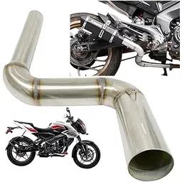 Dhe Best Bike Stainless Steel Slip-on Exhaust Bend Pipe Muffler Middle Pipe Suitable for Bajaj Pulsur NS 160-picture-28