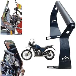 Dhe Best Bike Heavy Duty Black GPS Mount Frame Mobile Holder Mount Bar BS4/BS6 Model 2015 to 2023 Suitable for RE Himalayan-picture-1