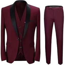 dhingra Mens Slim Fit Tuxedo 3pcs Suit-picture-47