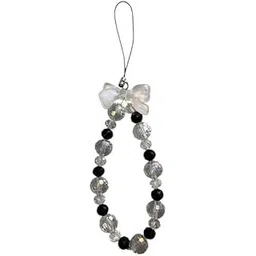 DHMIGU Cell Phone Strap with Crystal Beads and Pearl Design White | Phone Charms | Phone Strap Pearl Phone Charm, Detachable Phone Wrist Strap, Phone Accessories for Women Girls-picture-20