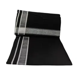 Dhoti for men cotton - Black image 1