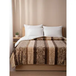 Dhrohar Brown & Beige Animal Printed AC Room 210 GSM Blanket-picture-15