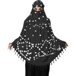 dhruvi enterprise Printed Pure Cotton Women Black Fancy Scarf, Scarf, Stole-picture-20