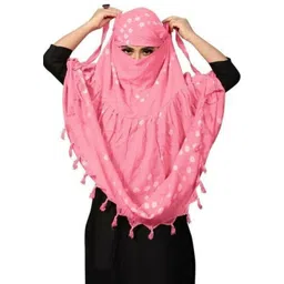 dhruvi enterprise Printed Pure Cotton Women Pink Fancy Scarf, Scarf, Stole-picture-27