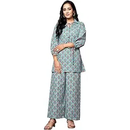 dhruvi trendz Women's Rayon Floral Co-Ord Set-picture-22