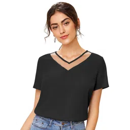DHRUVIL IMPEX Women Solid V Neck Top-picture-42