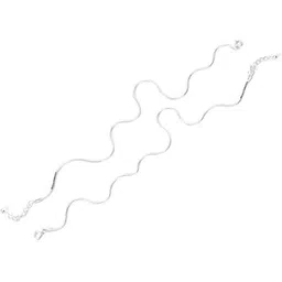 dhruvs collection 925 Silver Threaded Size Adjustable Snake Pattern Anklet For Girls & Women-picture-28