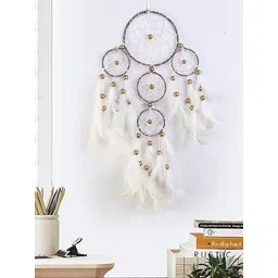 dhruvtar store Traditional Indian wall Art for Bedrooms, Home Wall, Hanging Design Aluminium, Nylon, Wood, Feather Dream Catcher-picture-14