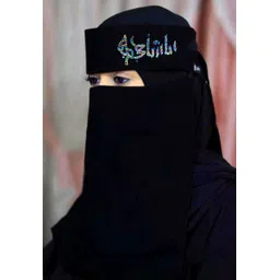 dhyeyu Self Design, Solid Chiffon Women Black Fancy Scarf-picture-28