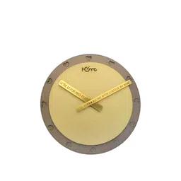 DIAMANTE A LA MODE Gold-Toned Contemporary Round Wall Clock-picture-19