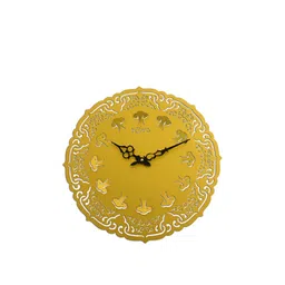 DIAMANTE A LA MODE Gold-Toned Traditional Round Wall Clock-picture-14