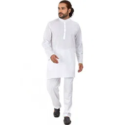 DIAMON STYLE Men Flared Sleeves Thread Work Kurta image 4