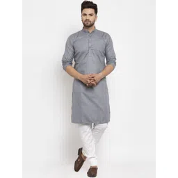 DIAMON STYLE Men Printed Regular Kurta with Pyjamas-image-1
