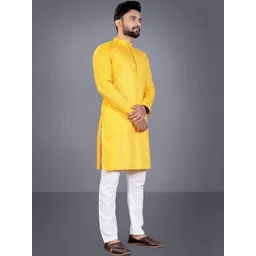 DIAMON STYLE Men Printed Regular Pure Cotton Kurta with Pyjamas image 3