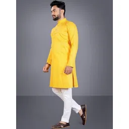 DIAMON STYLE Men Printed Regular Pure Cotton Kurta with Pyjamas image 2