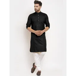 DIAMON STYLE Men Regular Kurta with Churidar-image-32