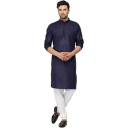 DIAMON STYLE Men Regular Kurta with Churidar-image-44
