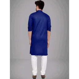 DIAMON STYLE Men Regular Kurta with Churidar image 2