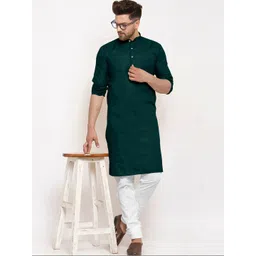 DIAMON STYLE Men Regular Kurta with Churidar image 1
