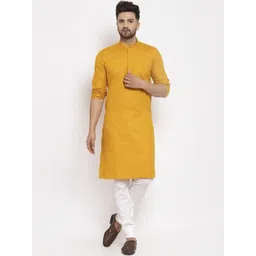 DIAMON STYLE Men Regular Kurta with Churidar image 1