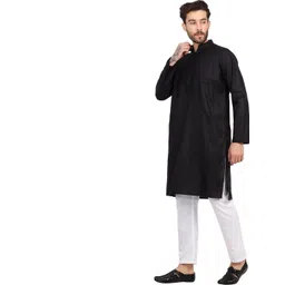 DIAMON STYLE Men Regular Kurta with Pyjamas image 3