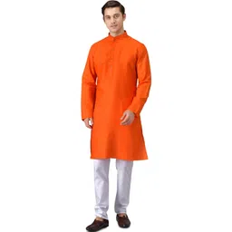 DIAMON STYLE Men Regular Kurta with Pyjamas image 1