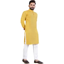 DIAMON STYLE Men Regular Kurta with Pyjamas image 2