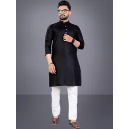 DIAMON STYLE Men Regular Kurta with Trousers-image-19