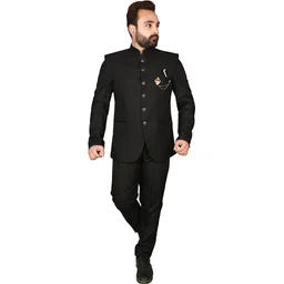 diamond style Men Jodhpuri Solid Suit-picture-34