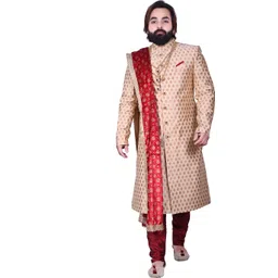 Diamond Style Sherwani For Men's Embroidered Sherwani-picture-47