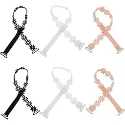 dianzhu 3 Pairs Daisy Bra Straps Daisy Good Decorative Bra Shoulder Strap Invisible Shoulder Strap Women Black White-picture-40