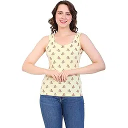 diaz Women's Super Combed Cotton Rib Fabric Slim Fit Tank Top-picture-33