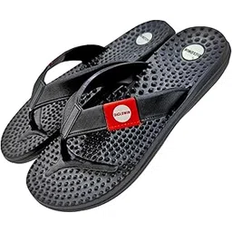 diclowin Ortho Acupressure Slippers for Pain Relief | Boosts Blood Circulation | Anti Slip, Lightweight,Flat Casual & Stylish | Black | 1 Pair-picture-38