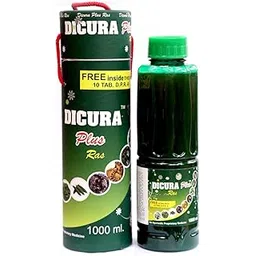 Dicura Plus Ras Syrup 1000 ml | Ayurvedic Blend for Blood Sugar Control | Made with Karela, Gudmar, Jamun, Chirayta, Giloy, Neem, Chitrak & Methi seeds | Pure & Natural Juice for Diabetic Care-picture-14