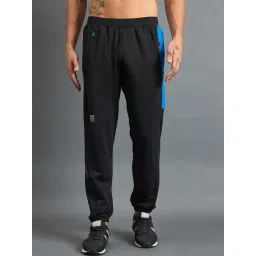 Dida Black Polyester Regular Fit Solid Trackpants-picture-29