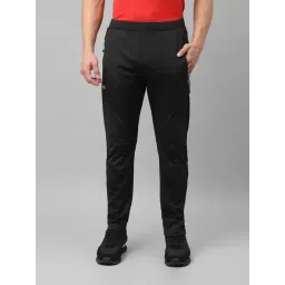 Dida Black Polyster Regular Fit Solid Trackpant-picture-25