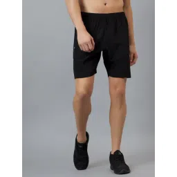 DIDA Black Regular Fit Solid Sports Shorts-picture-15
