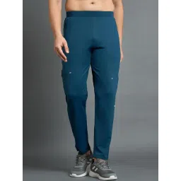 DIDA Blue Regular Fit Solid Sports Trackpants-picture-20