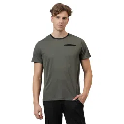 DIDA Green Regular Fit Solid Sports T-Shirt-picture-14