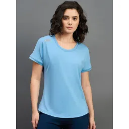 Dida Light Blue Polyester Sports T-shirt-picture-11