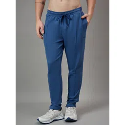 DIDA Men Regular Fit Blue Track Pants with Drawstring Waist-picture-27