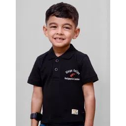 DIEGO FELIPE Boys Black Tshirts-picture-42