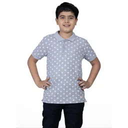 DIEGO FELIPE Boys Polo Collar Pure Cotton T-shirt-picture-26