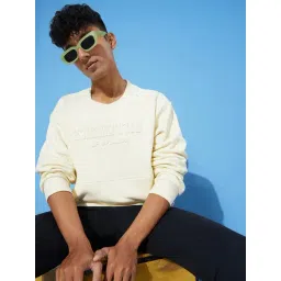 Difference of Opinion Cream Loose Fit Printed Sweatshirt-picture-29