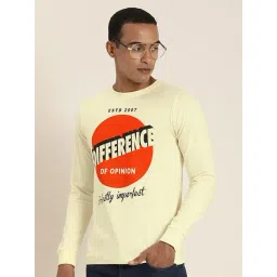 Difference Of Opinion Light Yellow Cotton Regular Fit Printed T-Shirt-picture-35