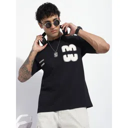 Difference of Opinion Typography Printed Oversized Pure Cotton T-shirt-picture-33