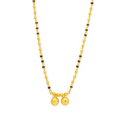 Digital Dress Room Black Gold-Plated Beaded Vati Pendant South Indian-Style Mangalsutra-picture-22