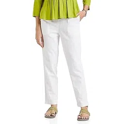 digital shopee Cotton Women Trouser Pant Use for Formal Office High Waist for Wide Leg Ankle Length Straight Pencil Pant-picture-10